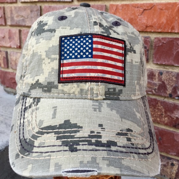 Farm Boy Accessories Mens Distressed Farm Boy Digi American Flag